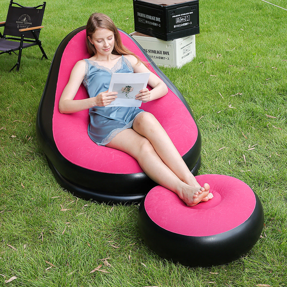 Women Inflatable Relax Lounge with Ergonomic Footrest Kalsten