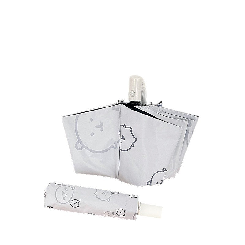 Women's Automatic Folding Umbrella with Playful Animal Design Kalsten
