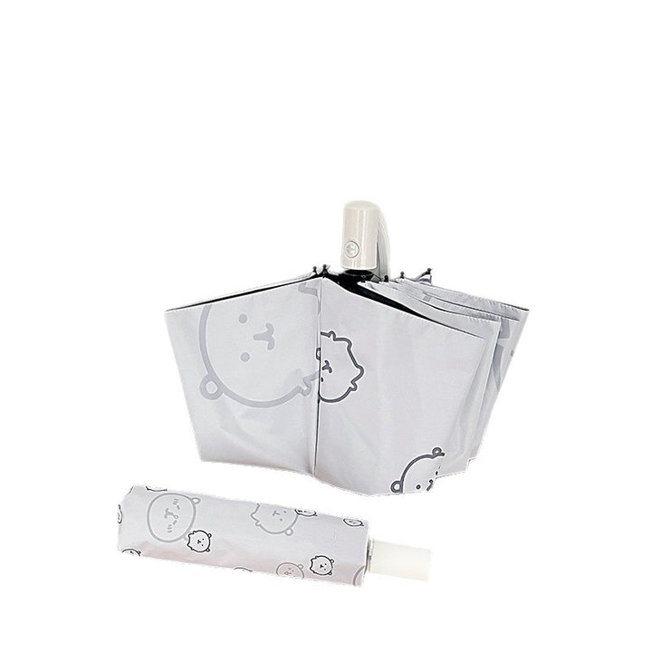Women's Automatic Folding Umbrella with Playful Animal Design Kalsten