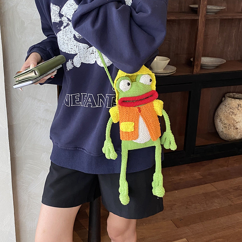Handcrafted Crochet Frog Toy