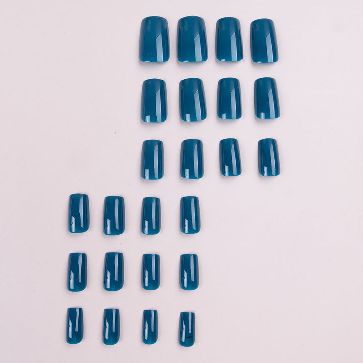 Glossy Rectangle Press-On Nails