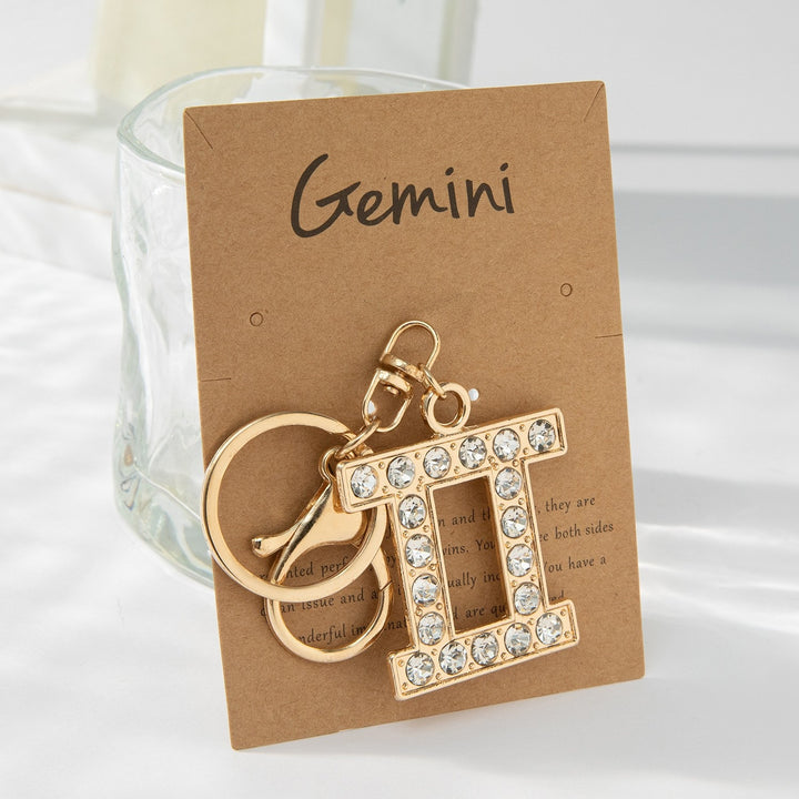 Keychain with Sparkling Bull Symbol Kalsten