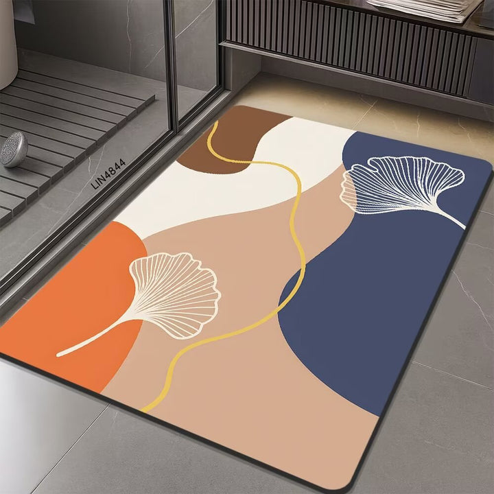 Geometric Hexagonal Pattern Bath Mat Kalsten