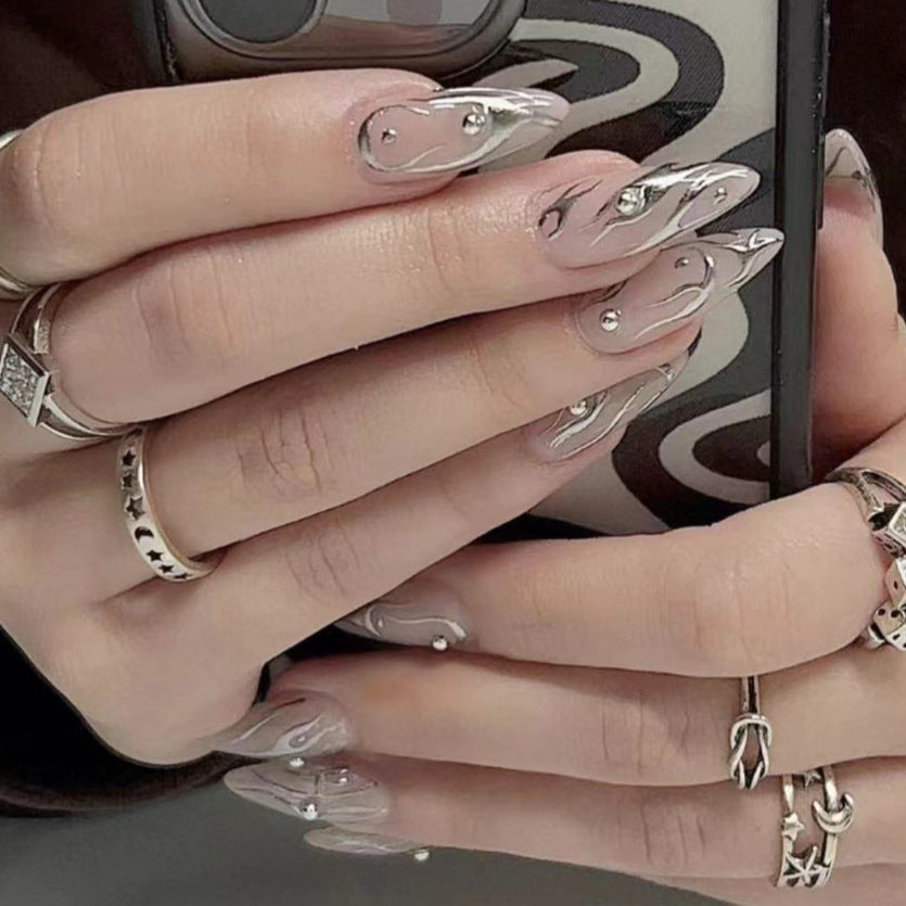 Artistic Abstract Acrylic Nail Enhancements Kalsten