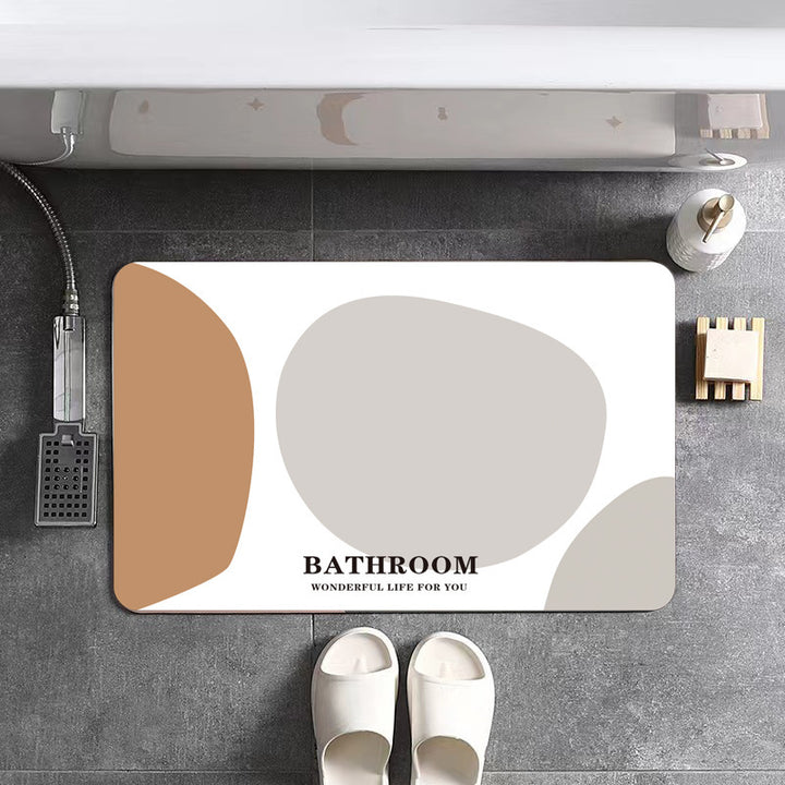 Abstract Landscape Bath Mat Kalsten