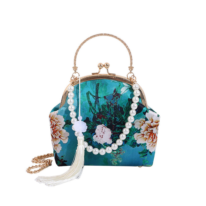 Vintage Floral Clutch Purse