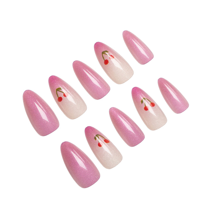 Chic Cherry Blossom Nail Art