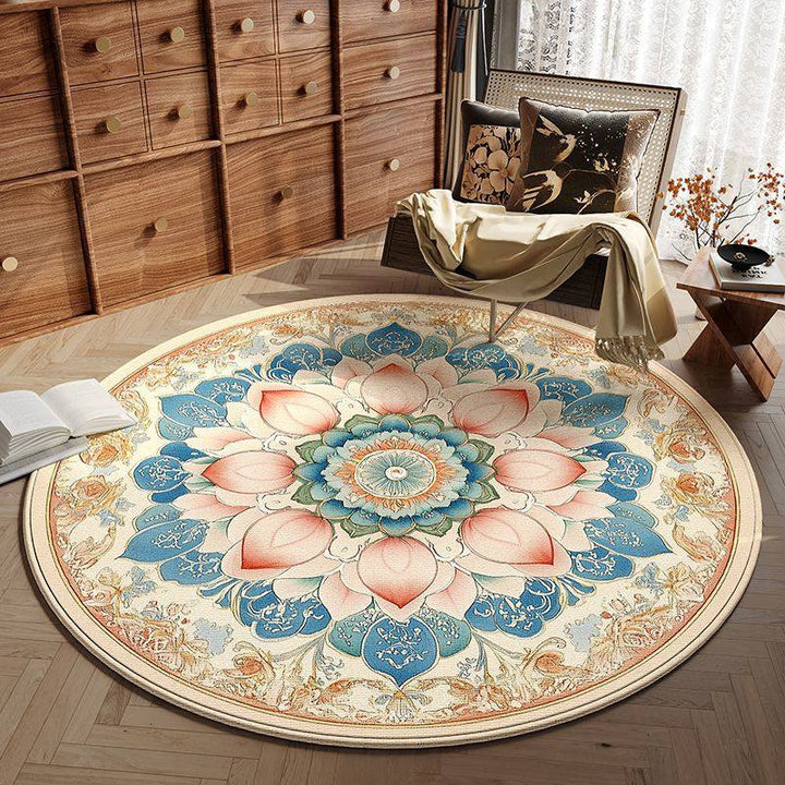 Round Vintage Area Rug