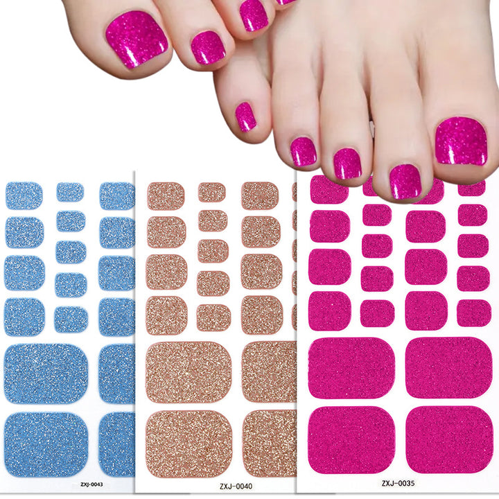 Glittery Toe Nail Wraps  1790954465