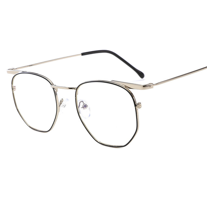 Women's fashionable geometric sunglasses with elegant metal frame Kalsten