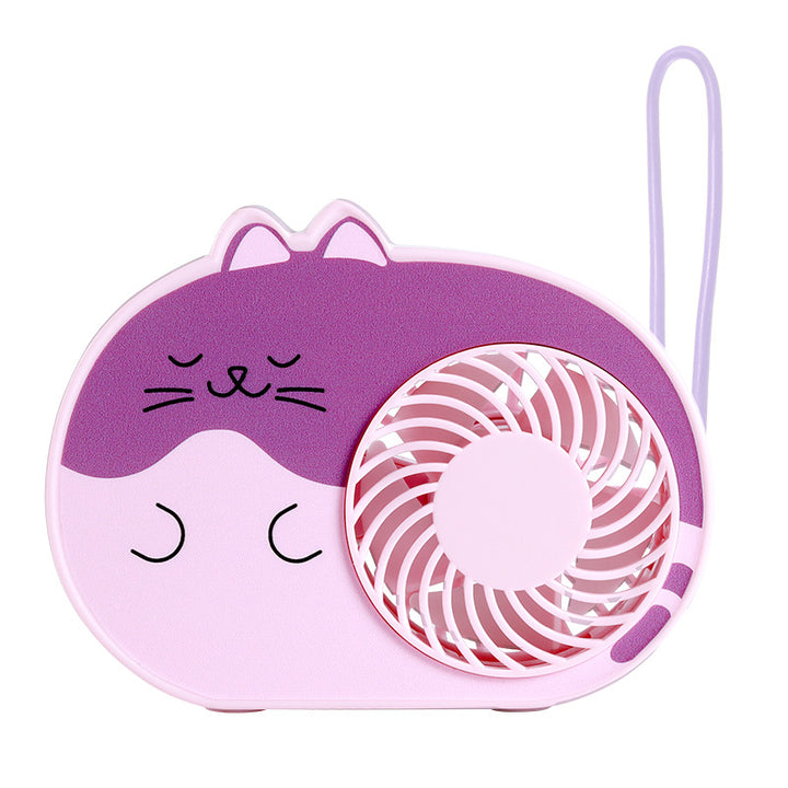Women Portable Cat Mini Fan Kalsten