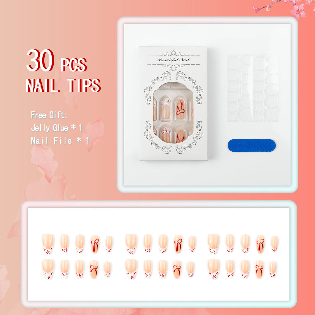 Festive Themed Press-On Nail Art Set