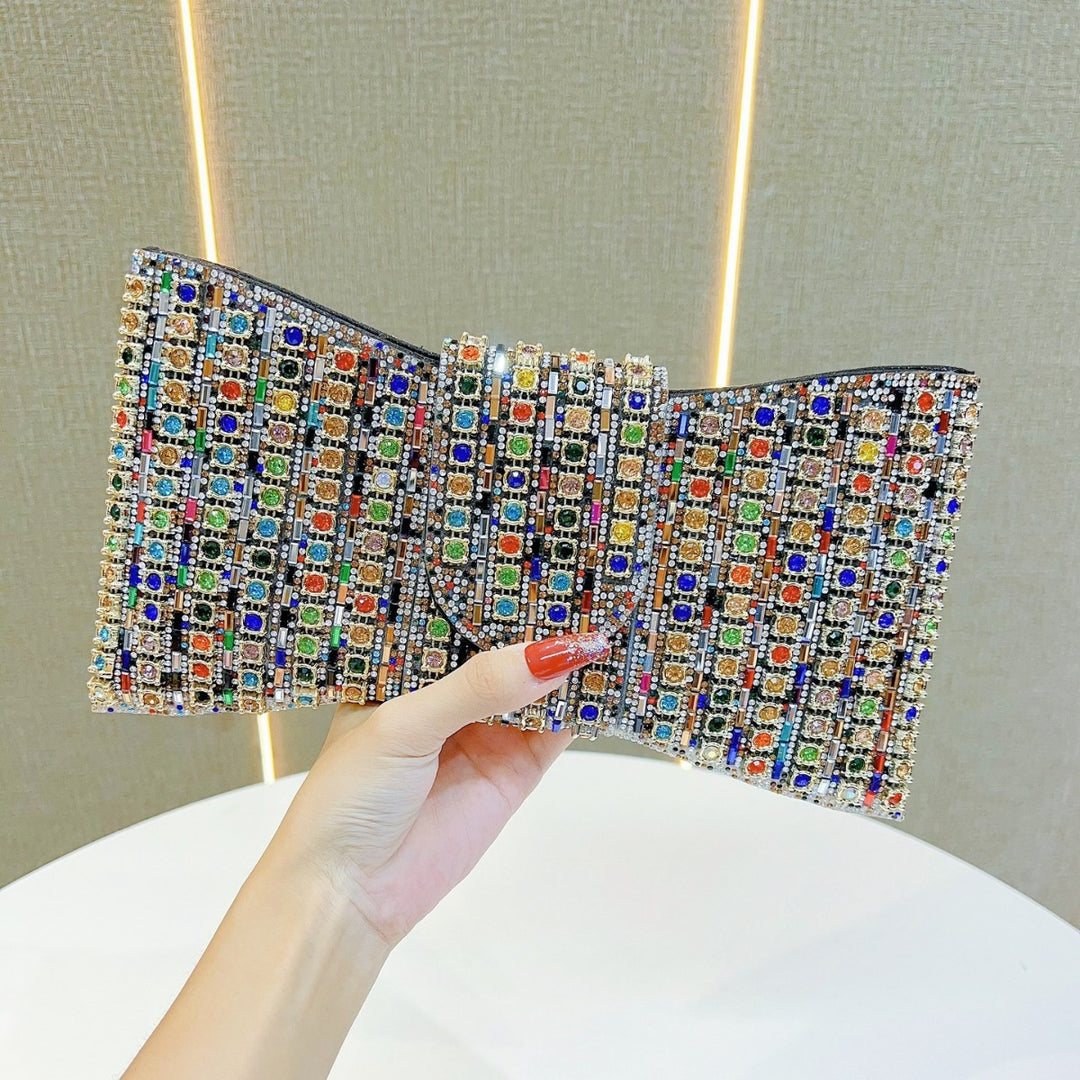 Glamorous Rhinestone-Studded Evening Clutch