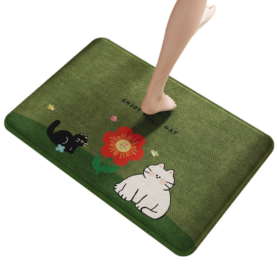 Fun Cat-Themed Bath Mat Kalsten