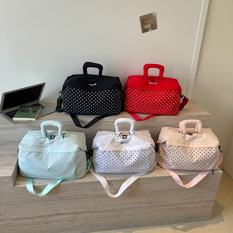Stylish Polka Dot Travel Duffel Bag Kalsten