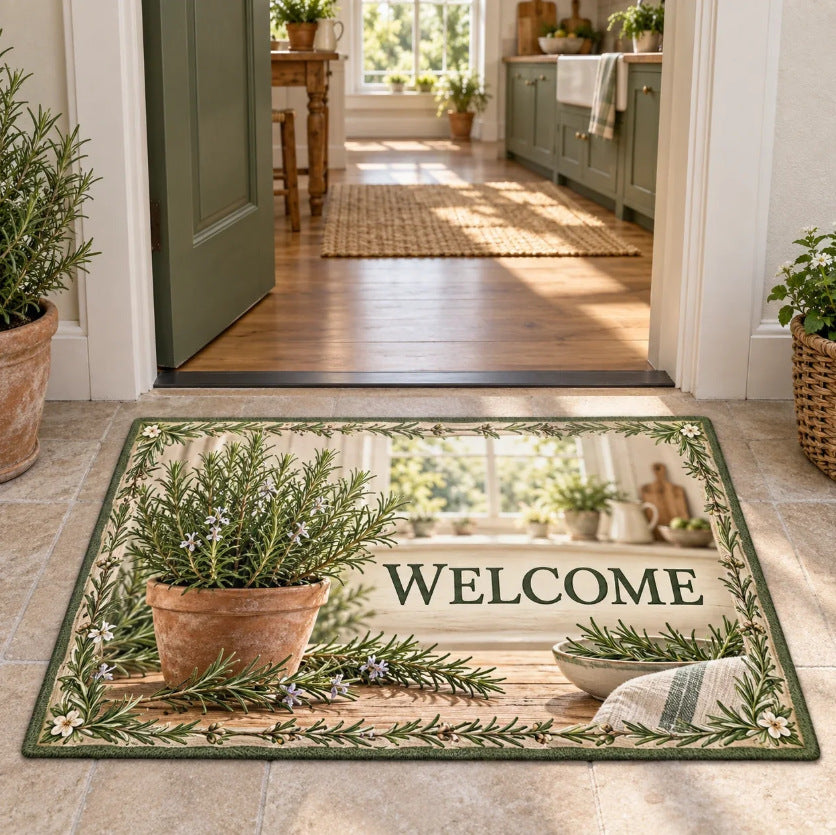 Floral Welcoming Door Mat Kalsten