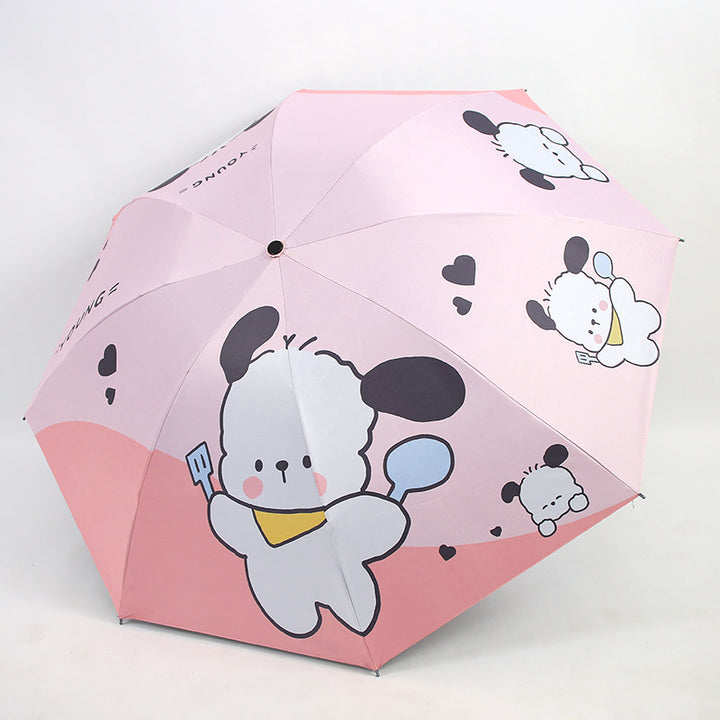 Women's Folding Kid's Umbrella with Cute Animal Designs Kalsten