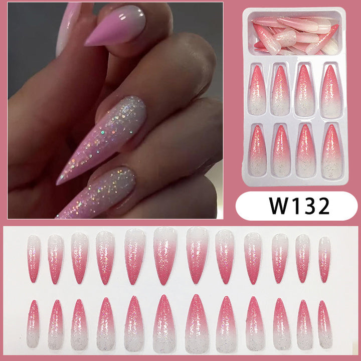 Glamorous Glittering Stiletto Press-On Nail Set