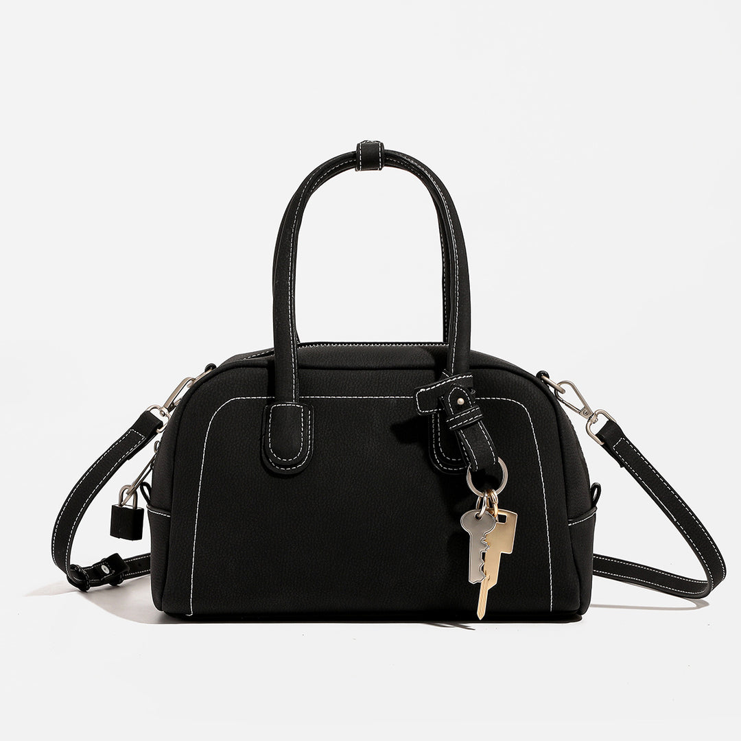 Classic Structured Handheld Satchel Bag