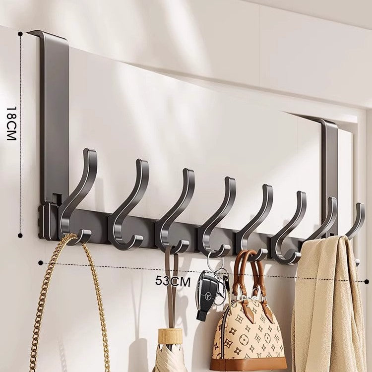 Wall-Mounted Multi-Hook Storage Rack