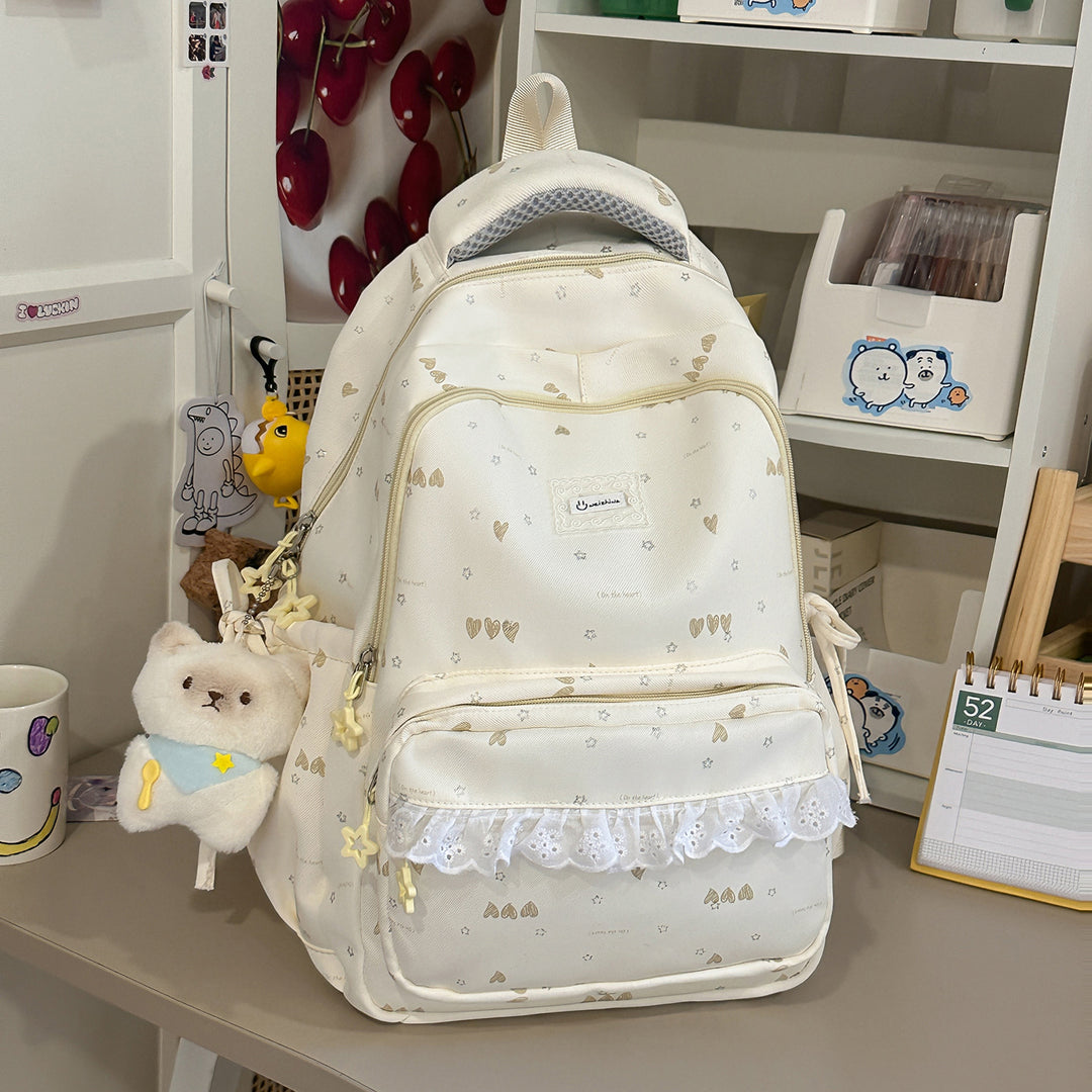 Cute Illustrated Multi-Compartment Backpack Kalsten