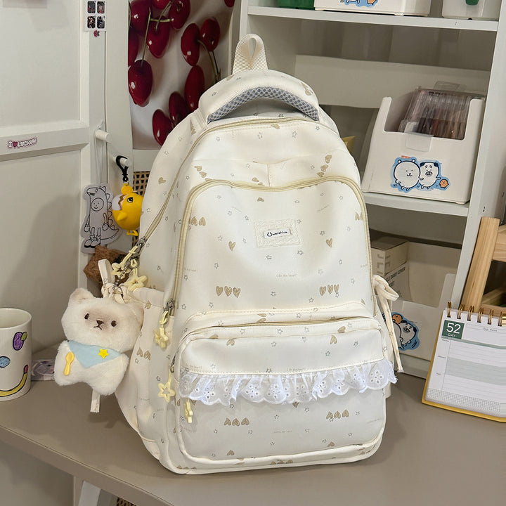Cute Illustrated Multi-Compartment Backpack Kalsten