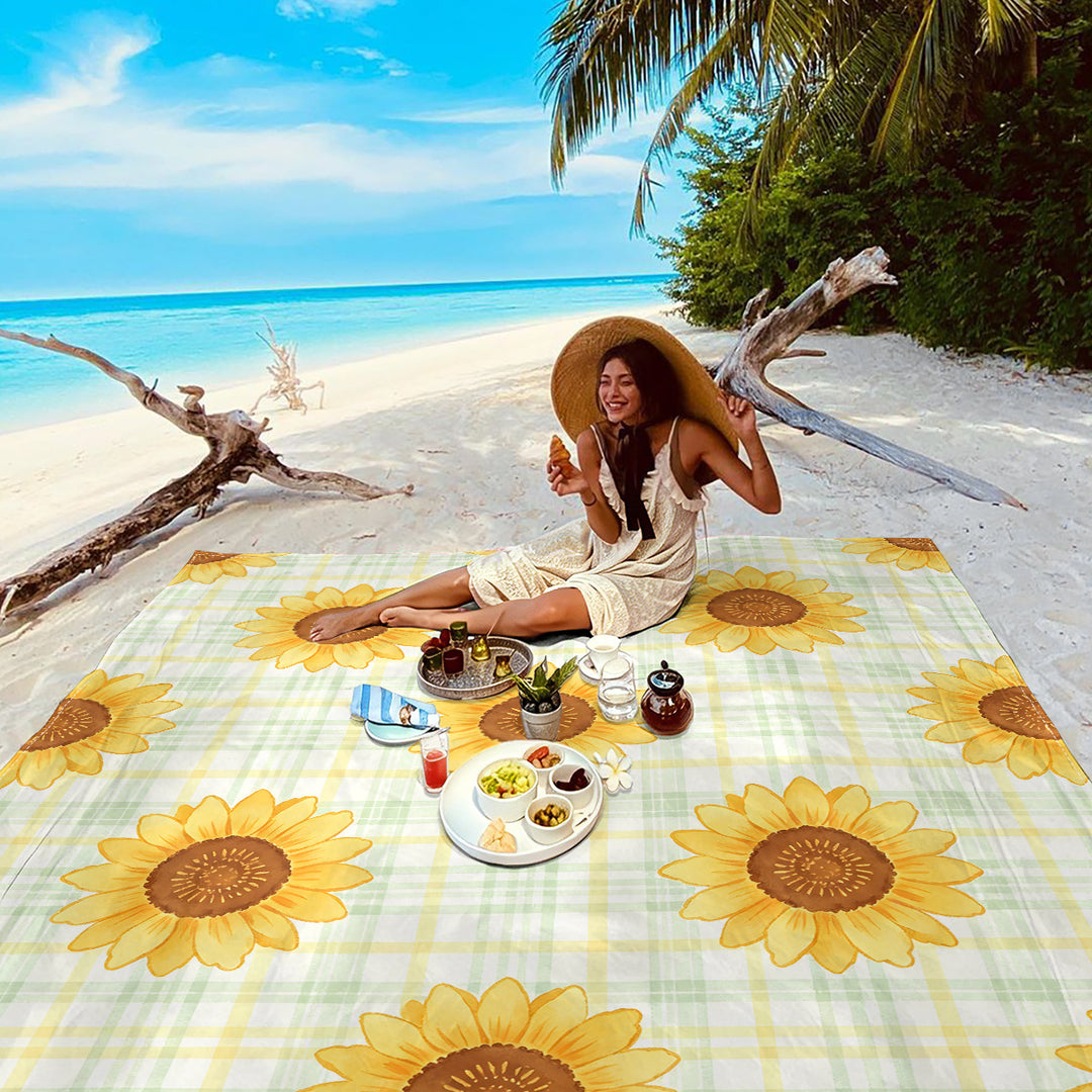 Mandala Design Beach Mat Kalsten