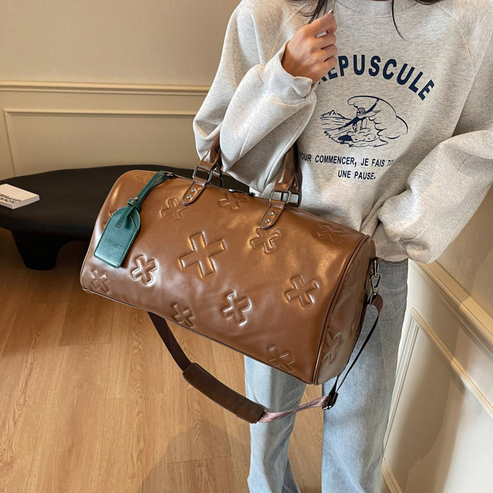 Premium Leather Travel Duffle Bag Kalsten