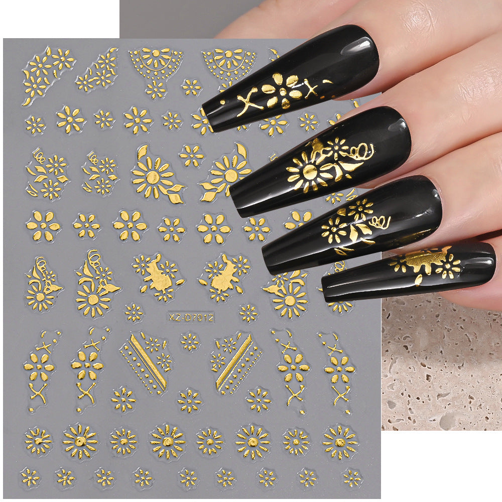 Floral Decorative Nail Art Stickers