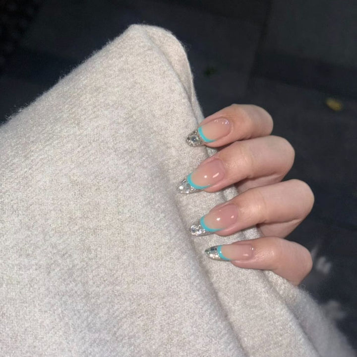 Glamorous French Tip Nail Enhancements
