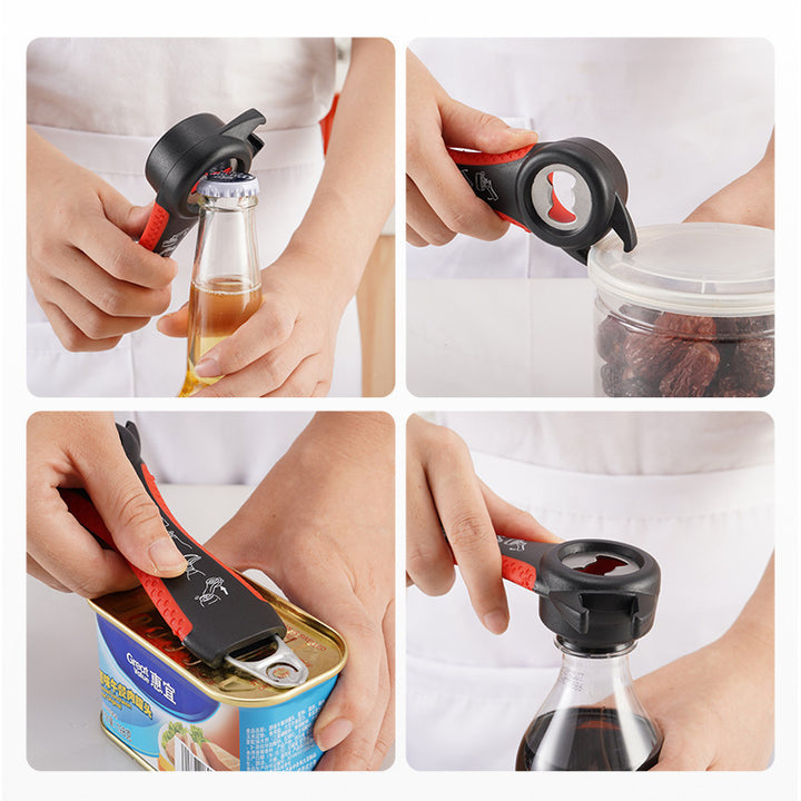 Multifunctional kitchen helper with integrated bottle opener function Kalsten