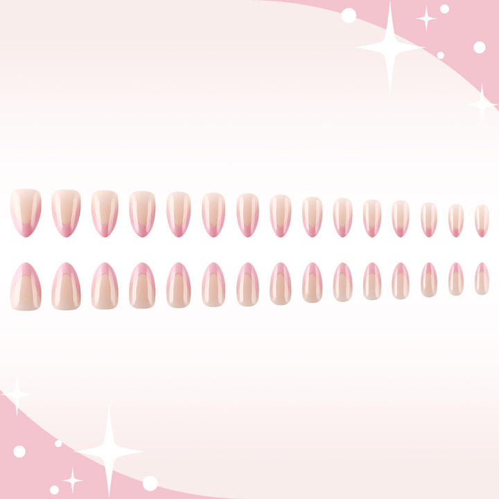 Elegant French Tip Gel Nail Art Kalsten