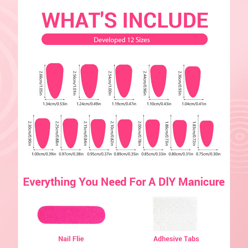 Artistic Floral-Design Press-On Nails