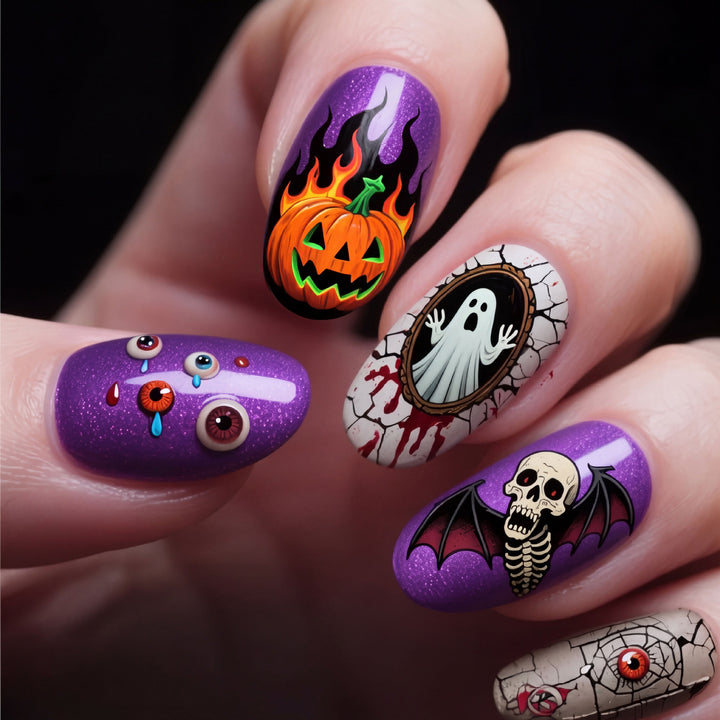 Halloween-Themed Nail Art Set  1790957727