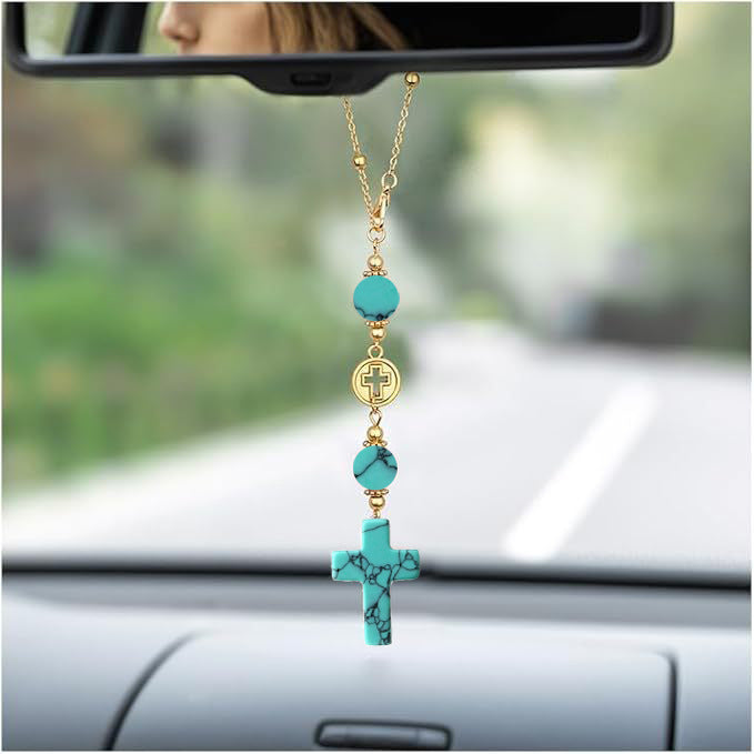 Decorative Cross Car Charm Kalsten