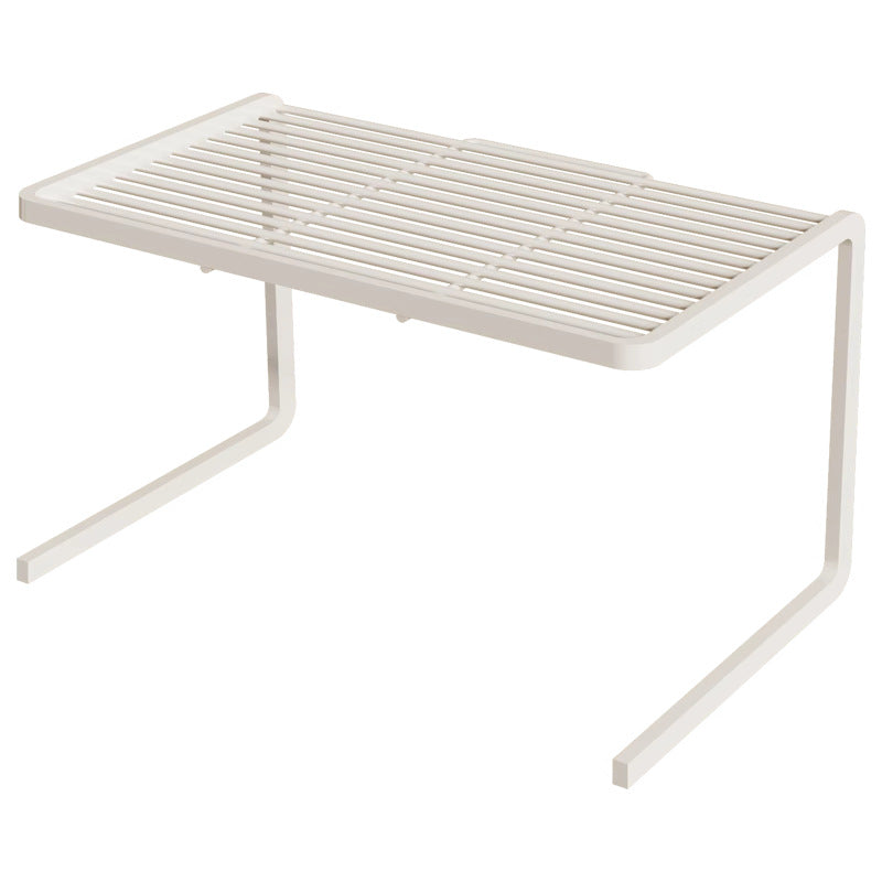 Compact Three Tier Slatted Metal Countertop Pantry Organizer