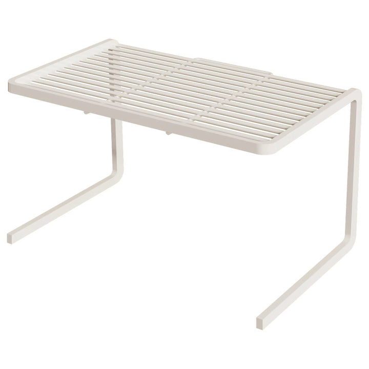 Compact Three Tier Slatted Metal Countertop Pantry Organizer