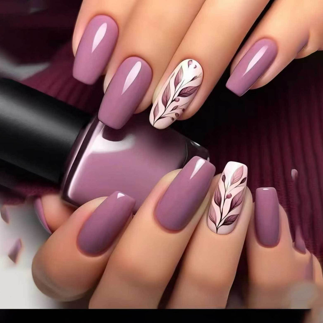 Artistic Floral Nail Art