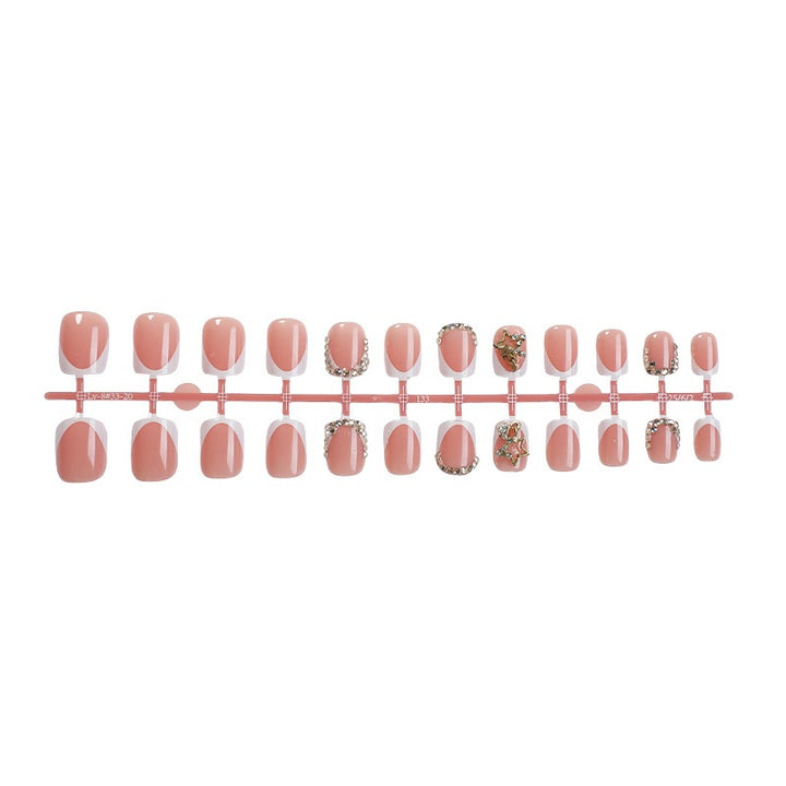 Nail art set with luxurious glitter and floral decorations Kalsten