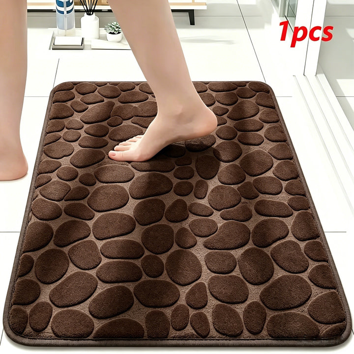 Plush Textured Bath Mat