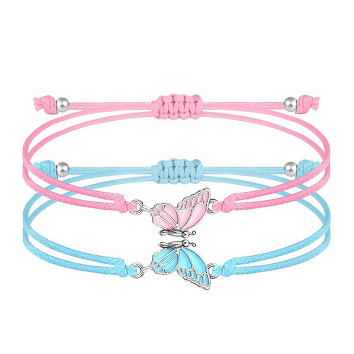 Butterfly Charm Necklace and Bracelet Set Kalsten