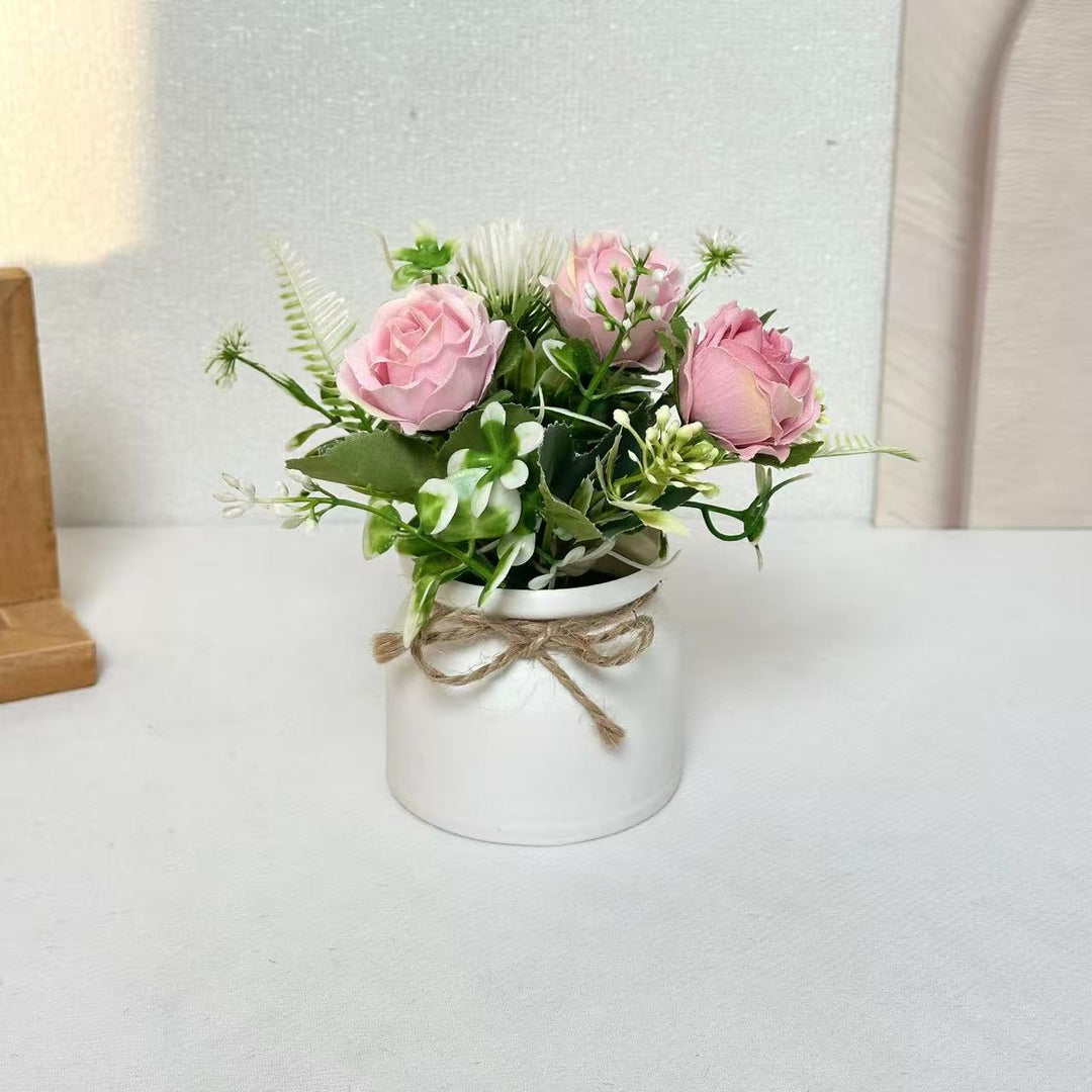 Elegant Artificial Floral Centerpiece for Tabletop Decor