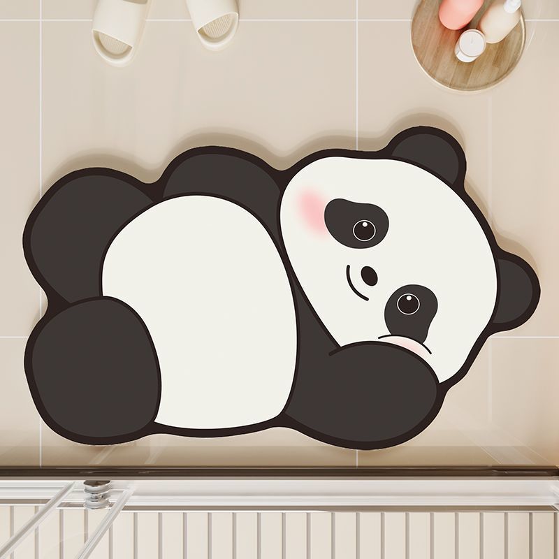 Cute Panda Shaped Bath Mat