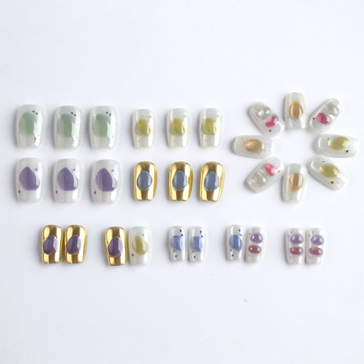 Artistic Stone-Inspired Press-On Nails Kalsten
