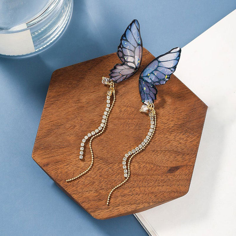 Artistic Butterfly-Inspired Dangle Earrings Kalsten