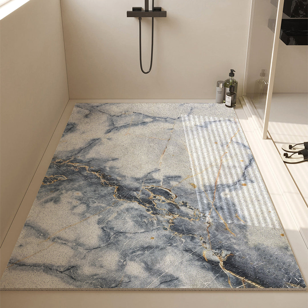 Luxurious Stone-Textured Bath Mat