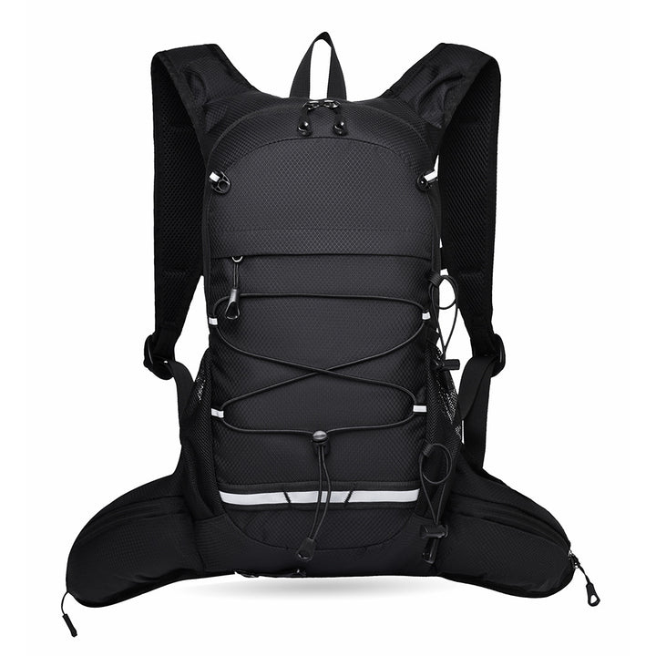 Sporty backpack with breathable mesh inserts and elastic carrying straps Kalsten