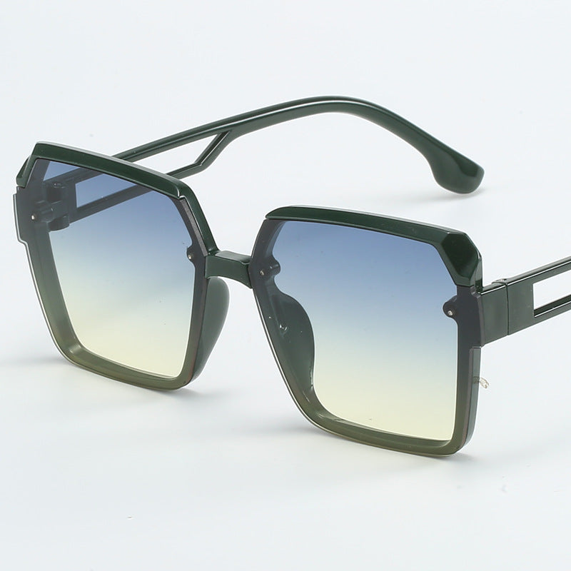 Ladies fashionable square sunglasses with filigree design Kalsten
