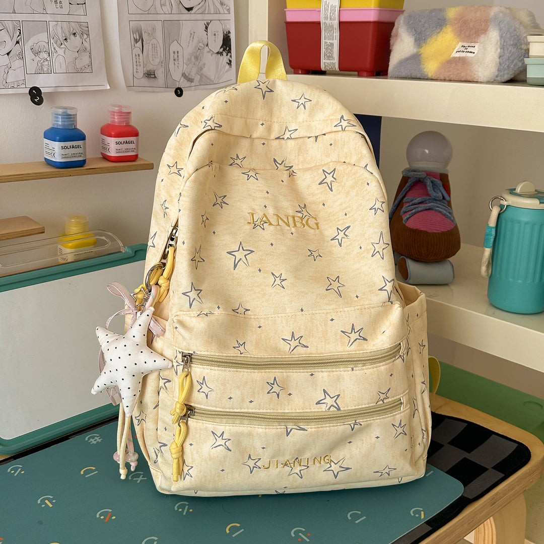 Star-Patterned School Backpack Kalsten