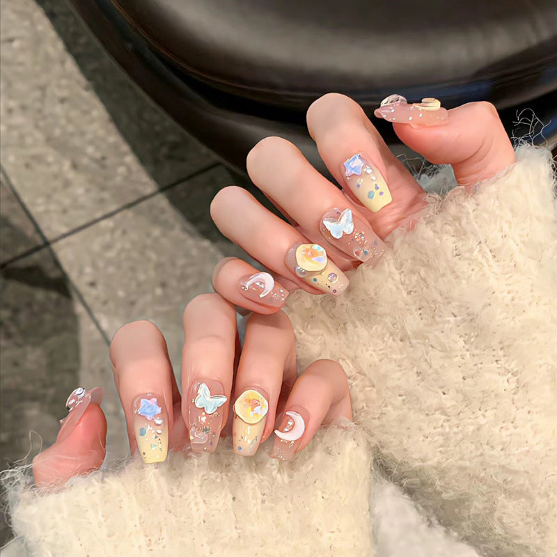 Natural Almond-Shaped Press-On Nails Kalsten